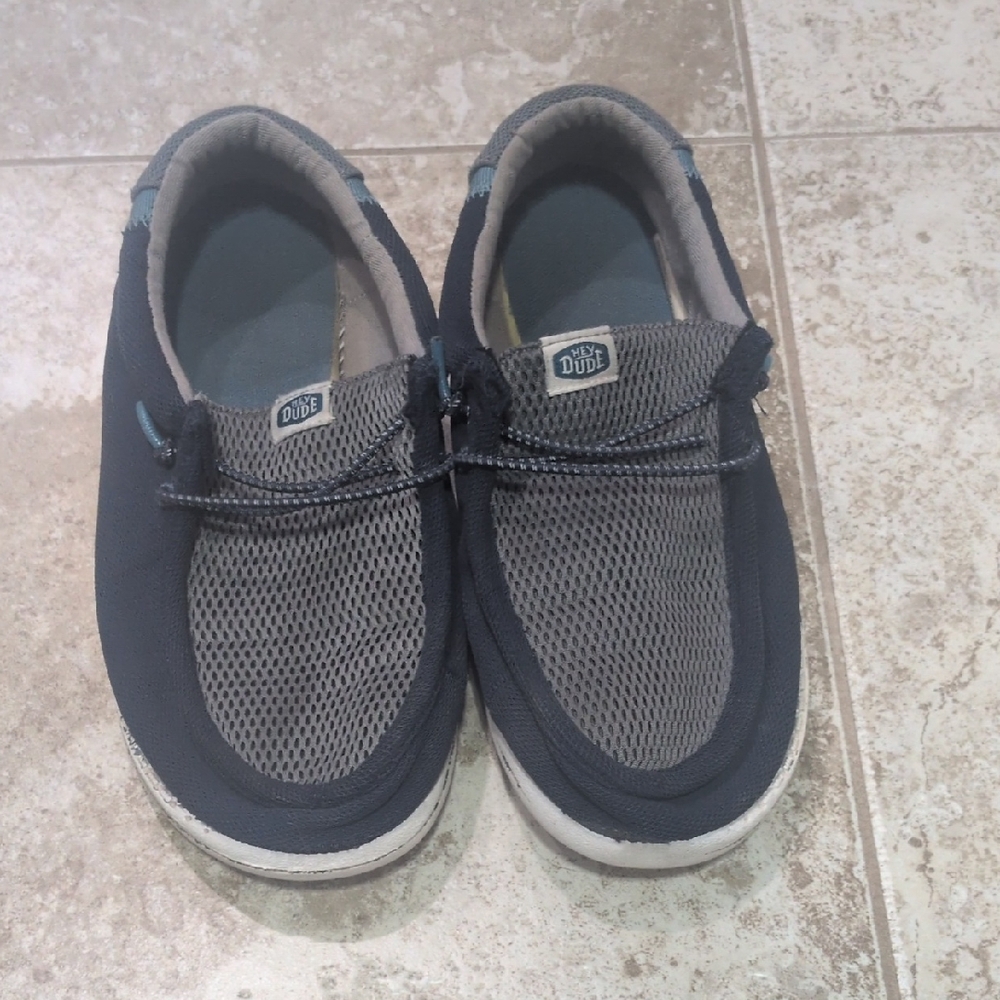 Hey Dude Kids' Blue and Gray Moccasins